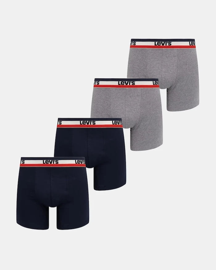 Levi's erkek pamuklu elastan boxeri 4'lü