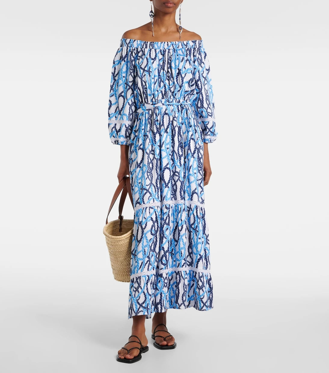 Melissa Odabash - Eclipse printed off-shoulder midi dress