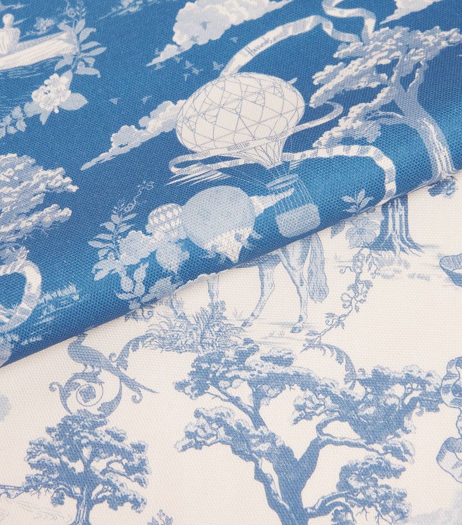 Set of 2 Cotton Toile Tea Towels