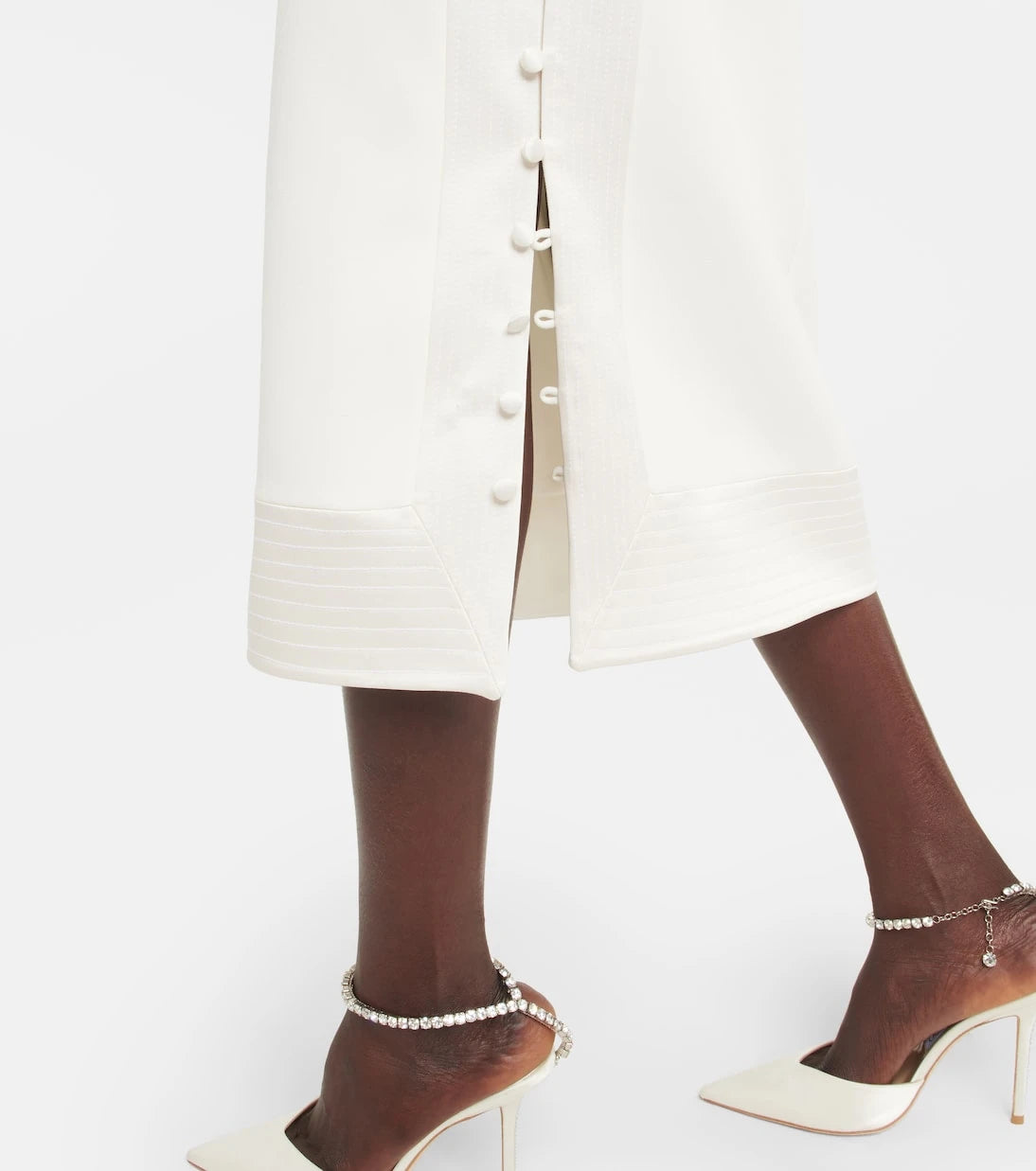 Safiyaa - Asymmetrical crêpe midi dress