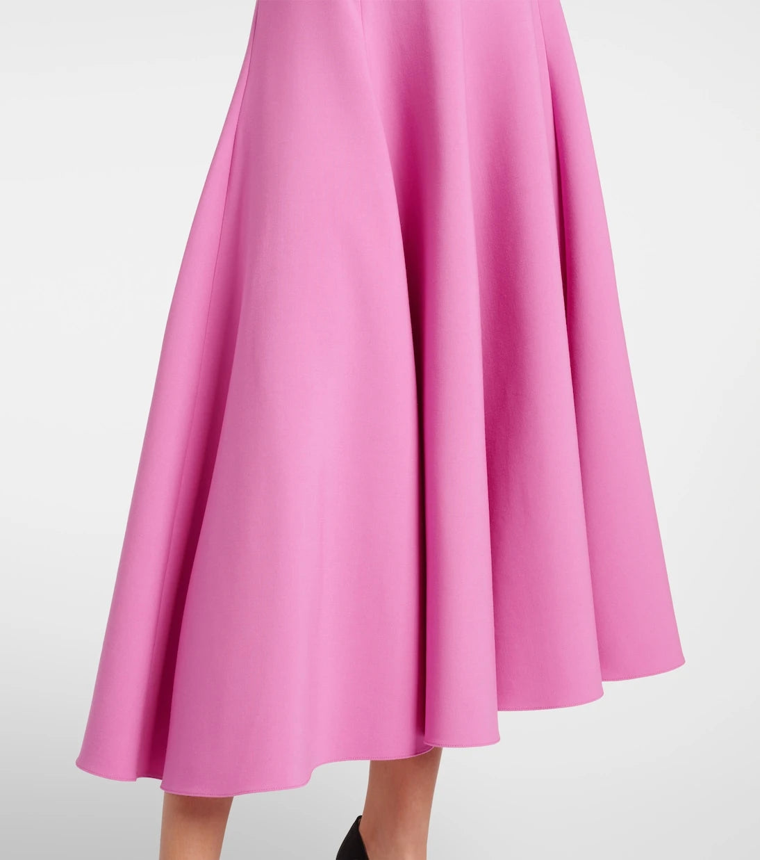 Oscar de la Renta - High-rise wool-blend midi skirt