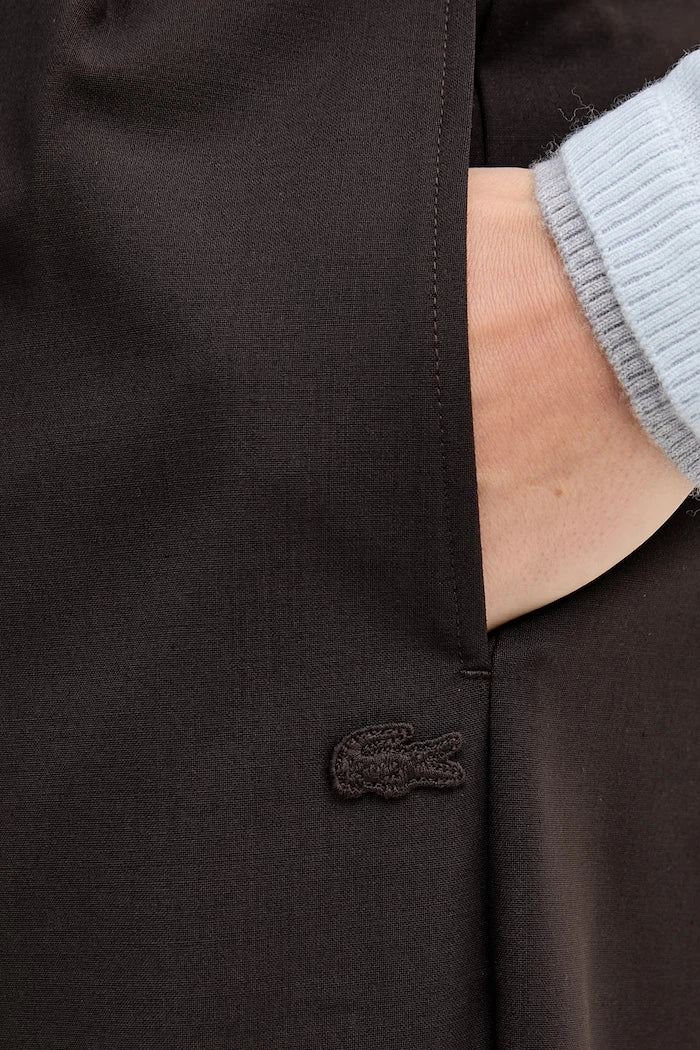 Lacoste resmi kadın yün karışımlı kumaş pantolon