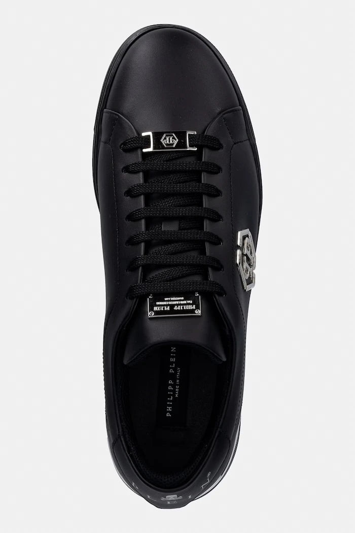 Кожени маратонки Philipp Plein Leather Lo-Top Hexagon