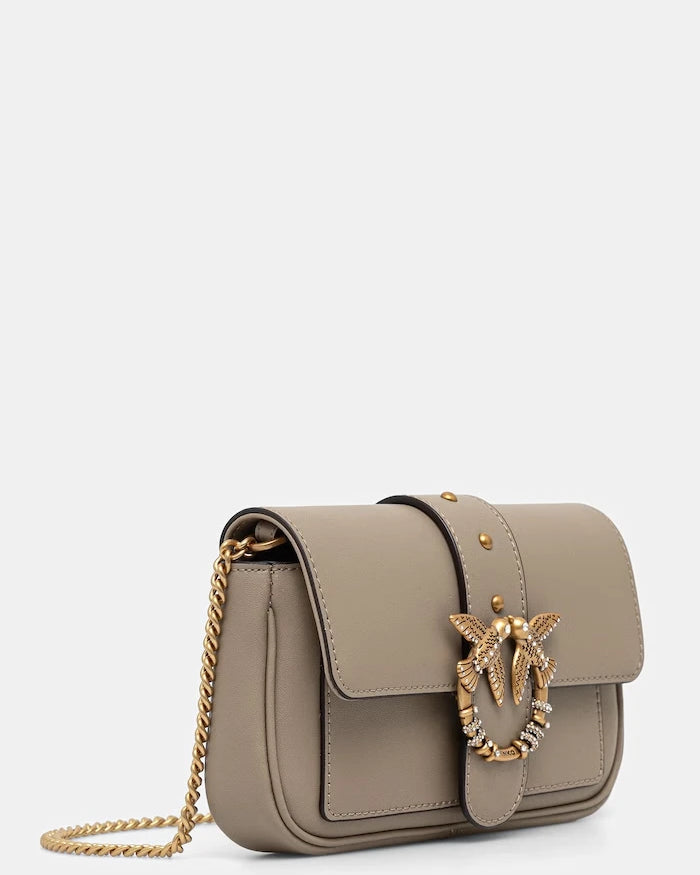 Pinko чанта crossbody дамска от кожа