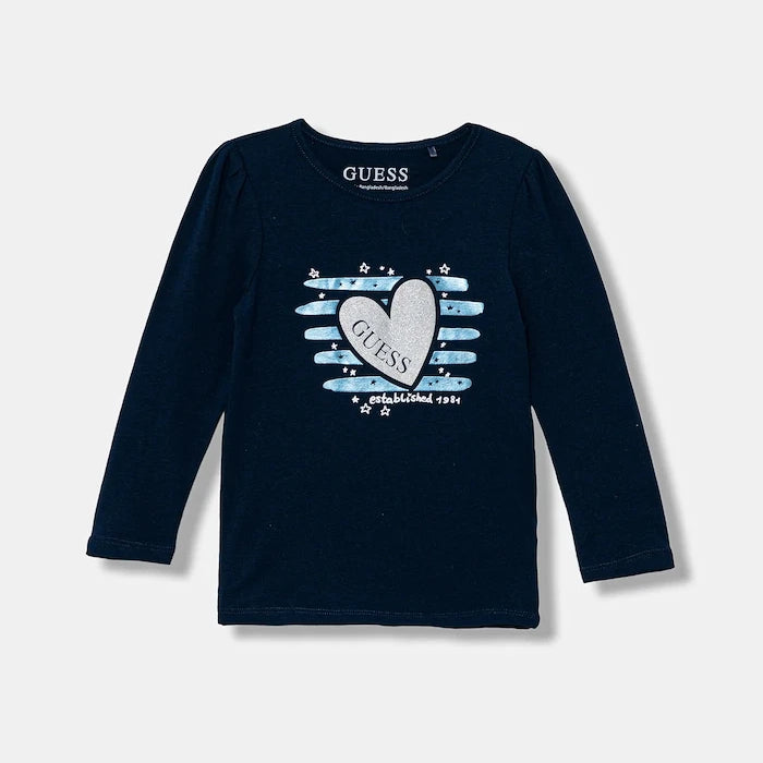 Детска блуза с дълги ръкави Guess