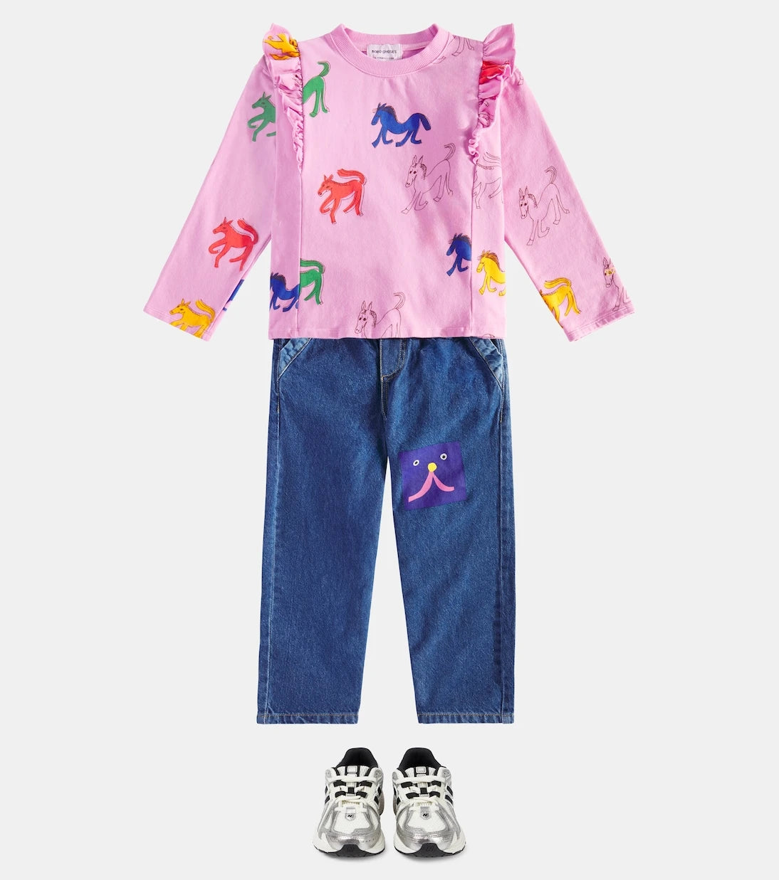 Bobo Choses - Wonder Horse ruffled cotton sweatshirt