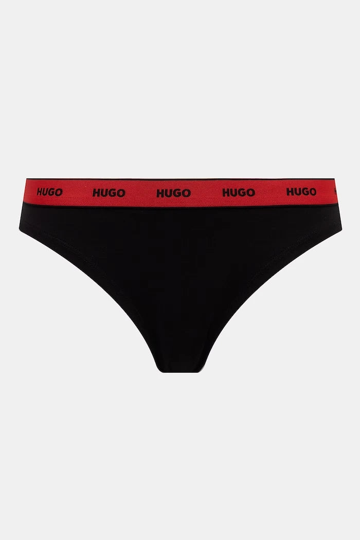 HUGO Kadın Pamuk Elastan Triplet Thong Design 3'lü