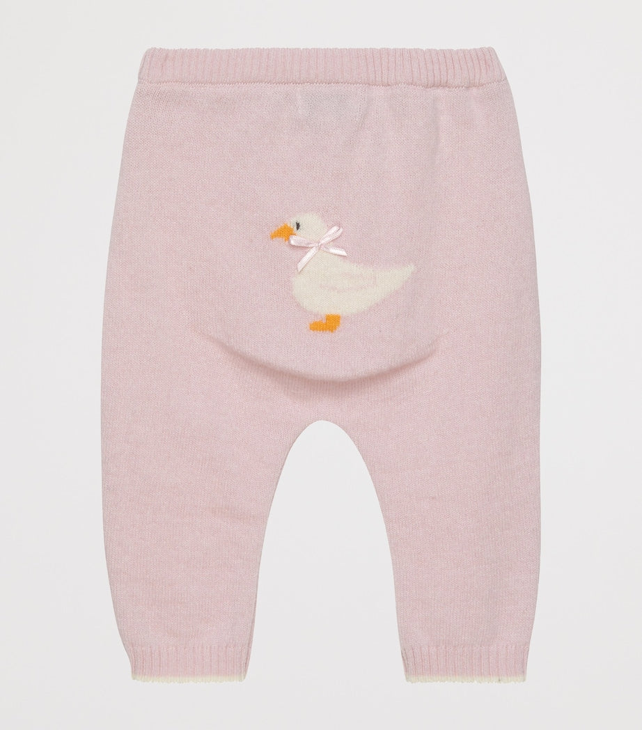Wool-Blend Duck Intarsia Leggings (1-9 Months)