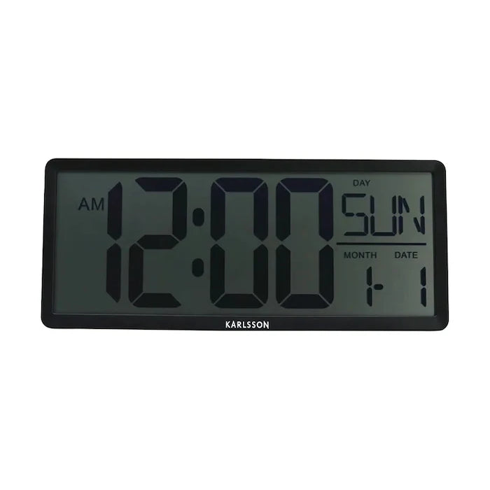 Стенен часовник Karlsson Retro LCD