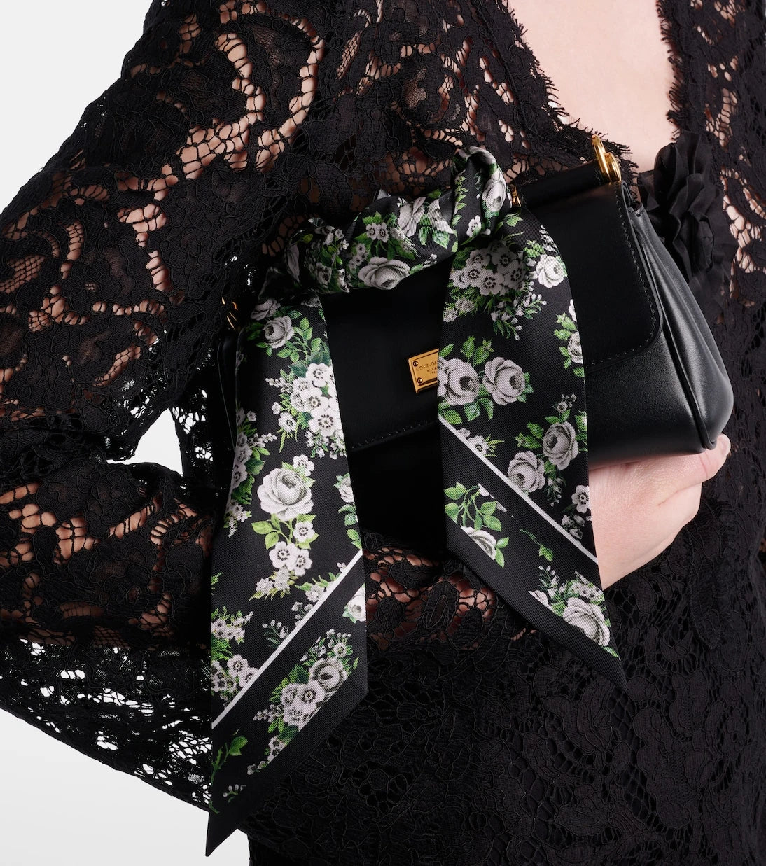 Dolce&Gabbana - Floral silk twill scarf