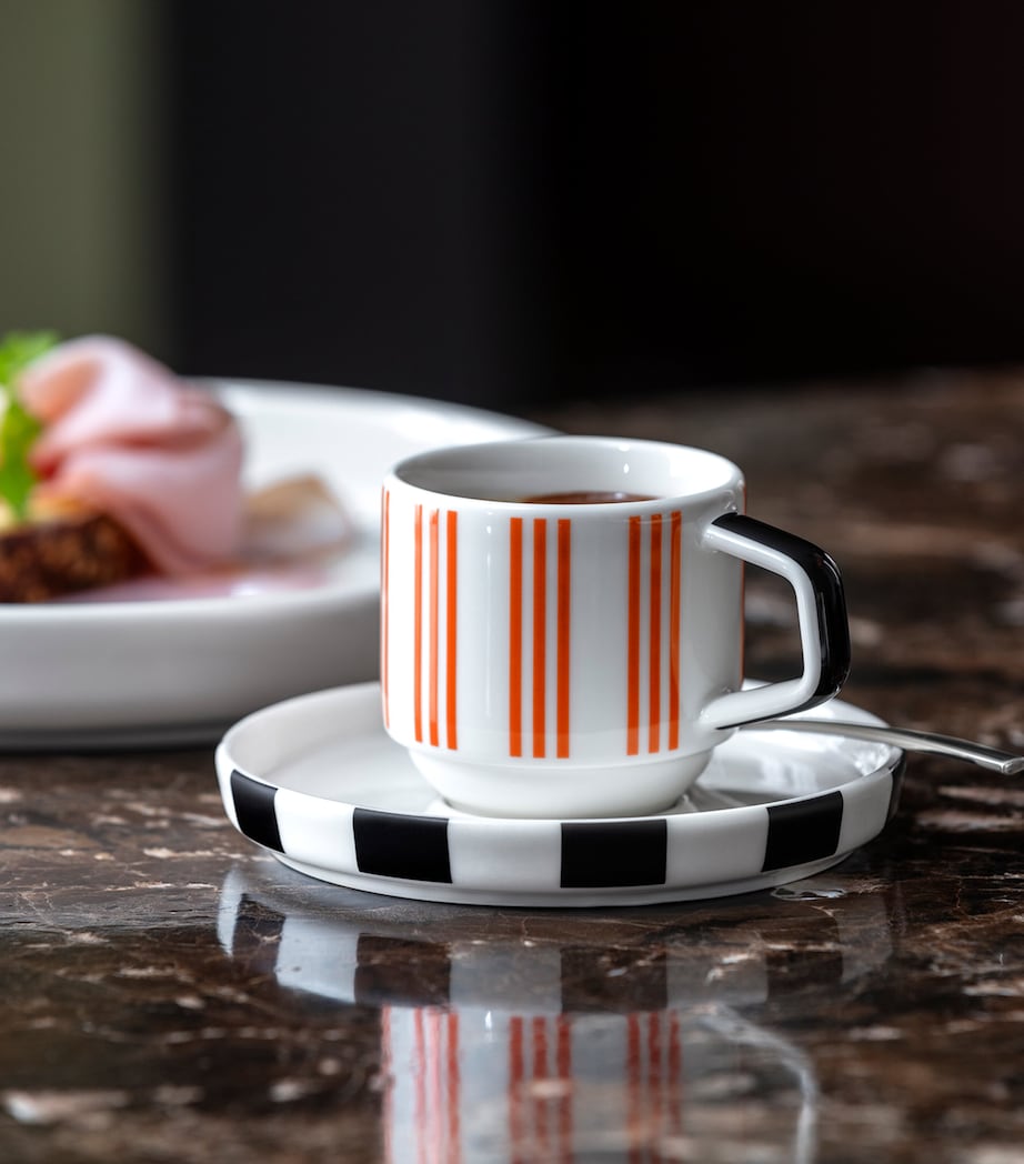 Villeroy & Boch Porcelain Memphis Espresso Cup and Saucer
