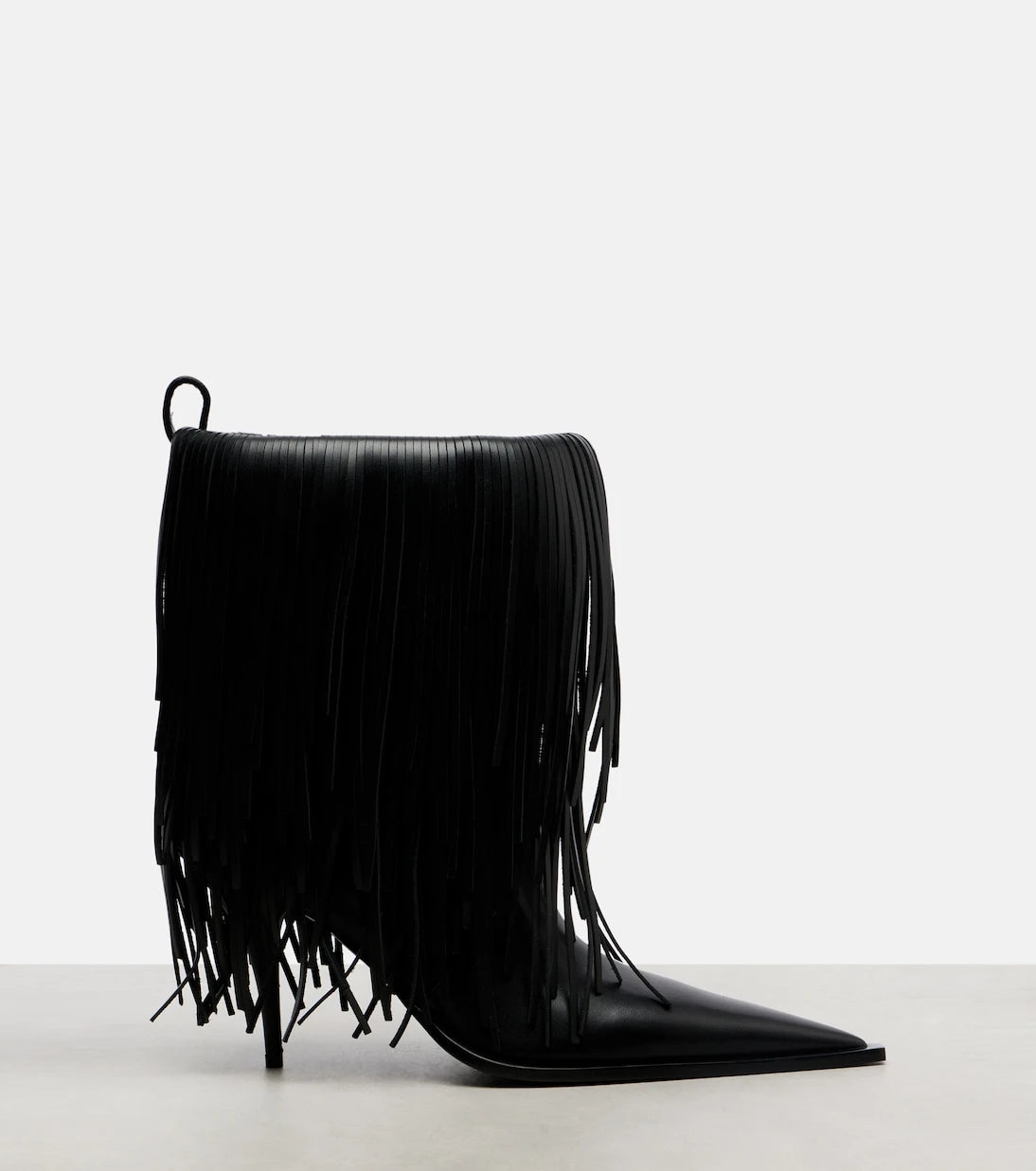 Balenciaga - Avenue Fringe leather ankle boots