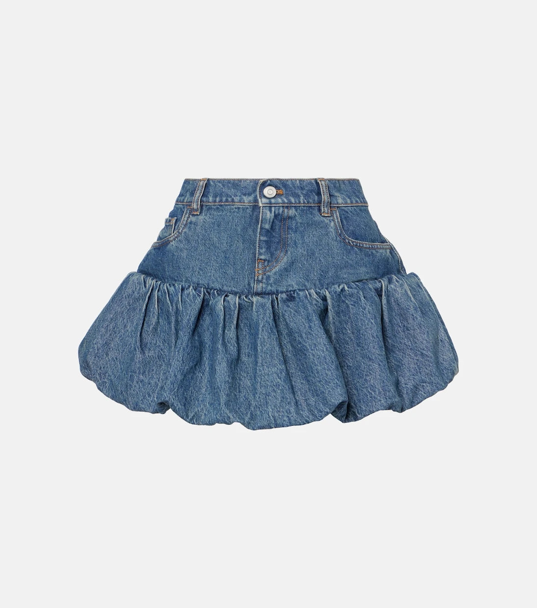 Coperni - Balloon denim miniskirt