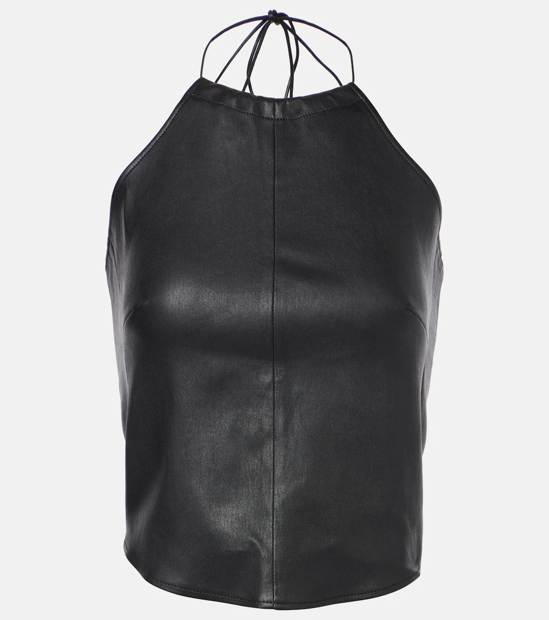 Stouls - Rosie halterneck leather top