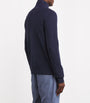 Polo Ralph Lauren Navy Cotton Quarter-Zip Sweatshirt