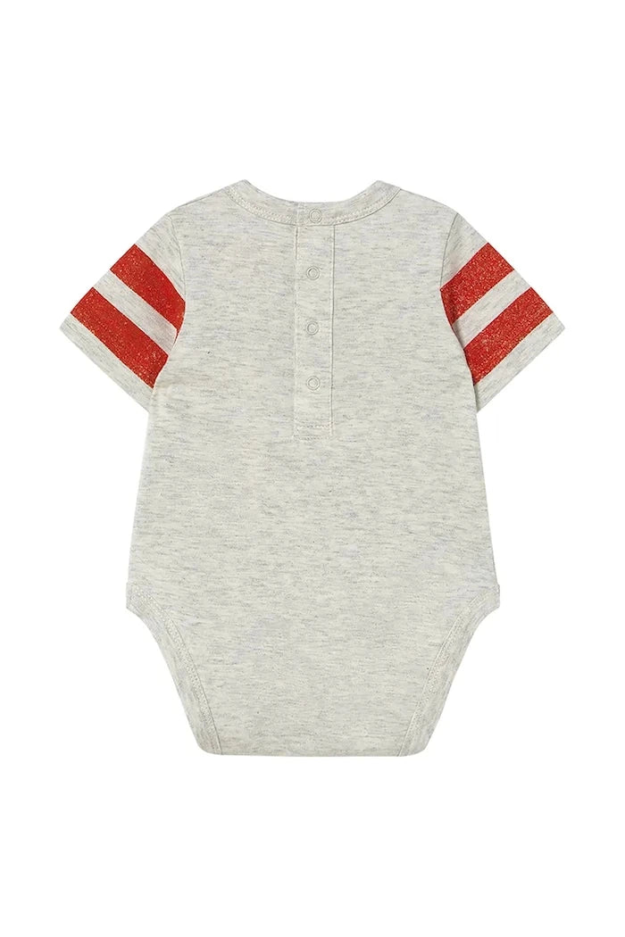 Tinycottons STRIPES LOGO BODY Pamuk Bebek Badi