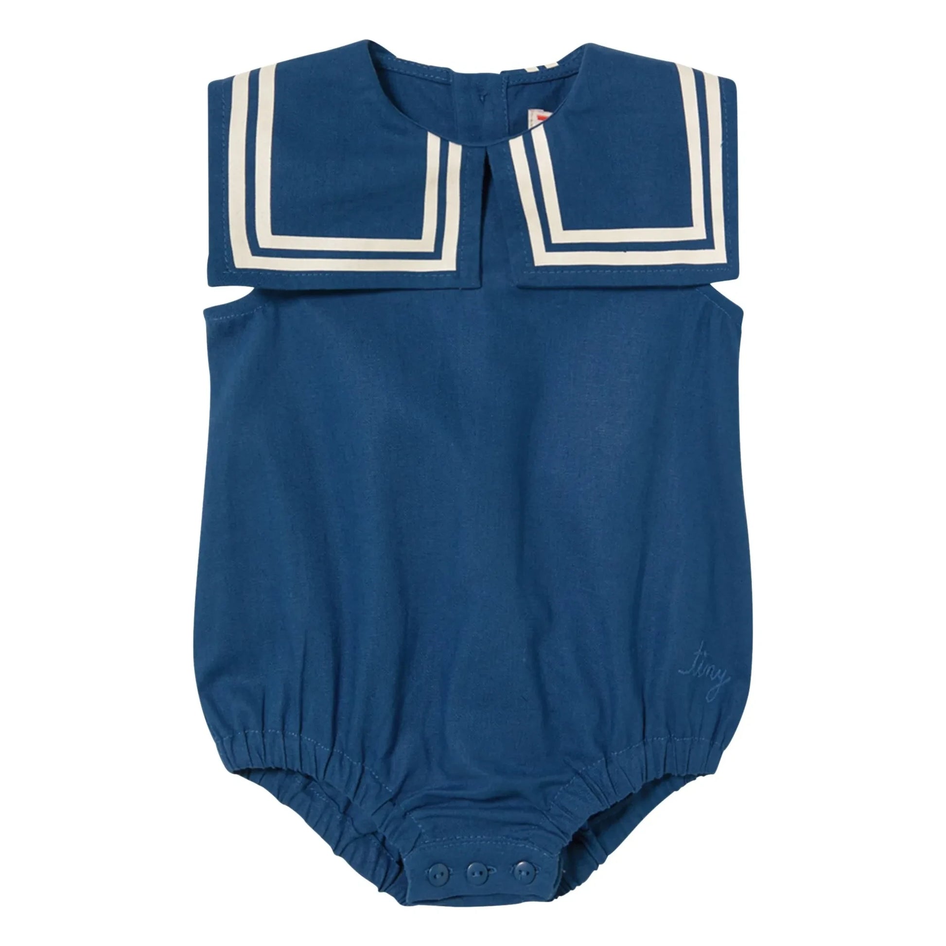 Tinycottons - Linen romper | Navy blue