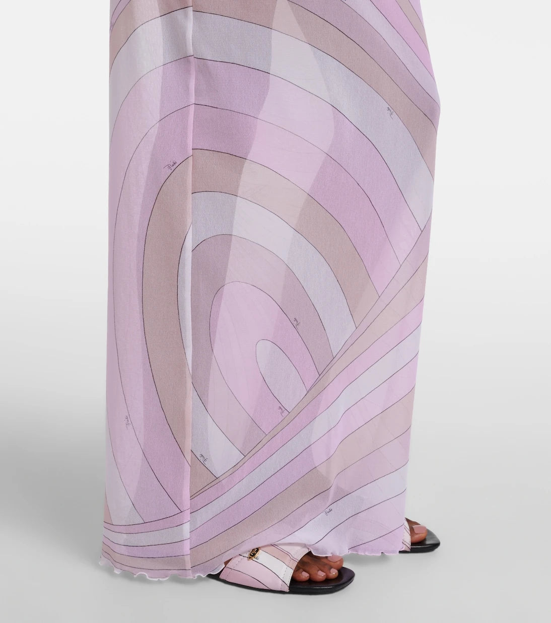 Pucci - Iride sheer tulle maxi dress