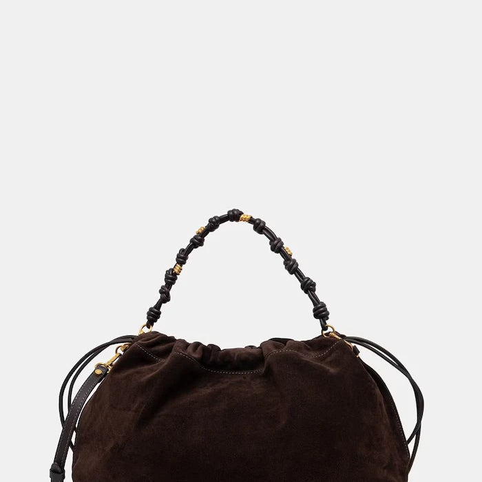 Gianni Chiarini kadın süet alışveriş çantası MORGANA