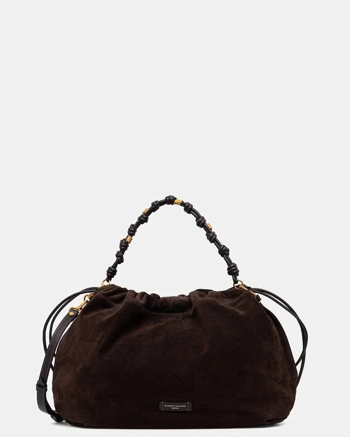 Gianni Chiarini шопинг чанта дамска от велур MORGANA