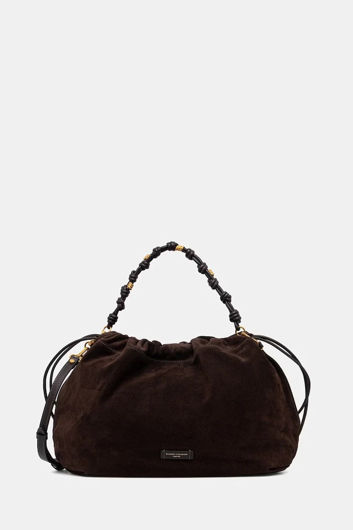 Gianni Chiarini kadın süet alışveriş çantası MORGANA