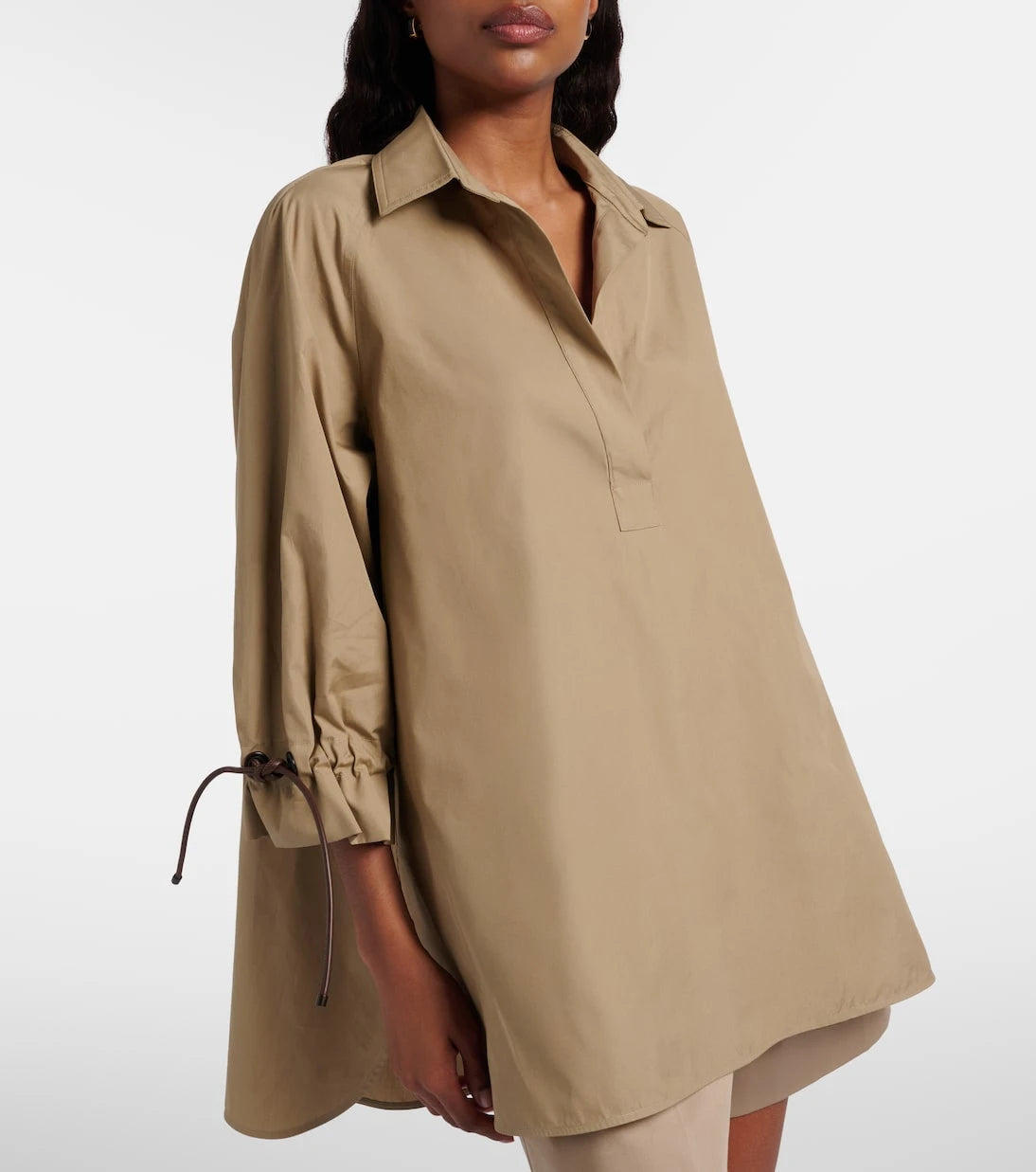 Max Mara - قميص أدورني من قطن البوبلين