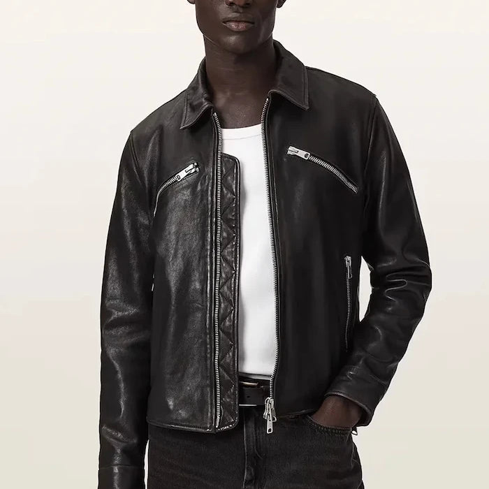 AllSaints Erkek Deri Ceket VERDI