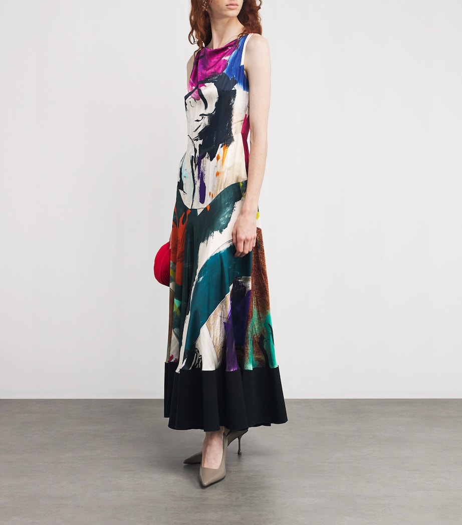 Silk Munir Midi Dress