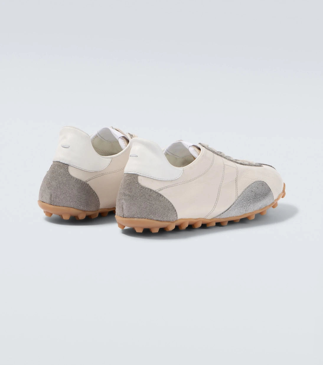 Maison Margiela - حذاء سنيكرز Sprinters من الجلد بتفاصيل شمواه