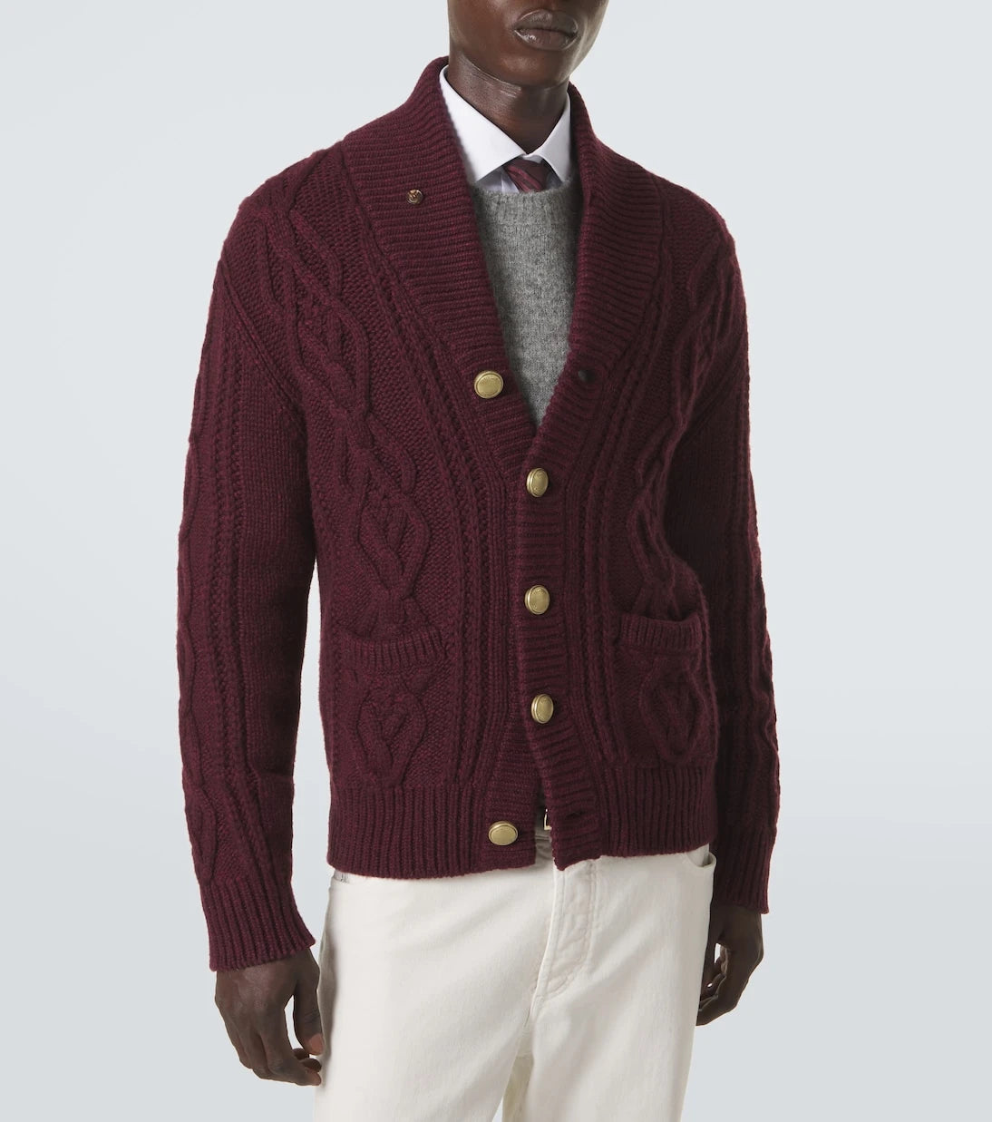 Brunello Cucinelli - Cable-knit cashmere cardigan