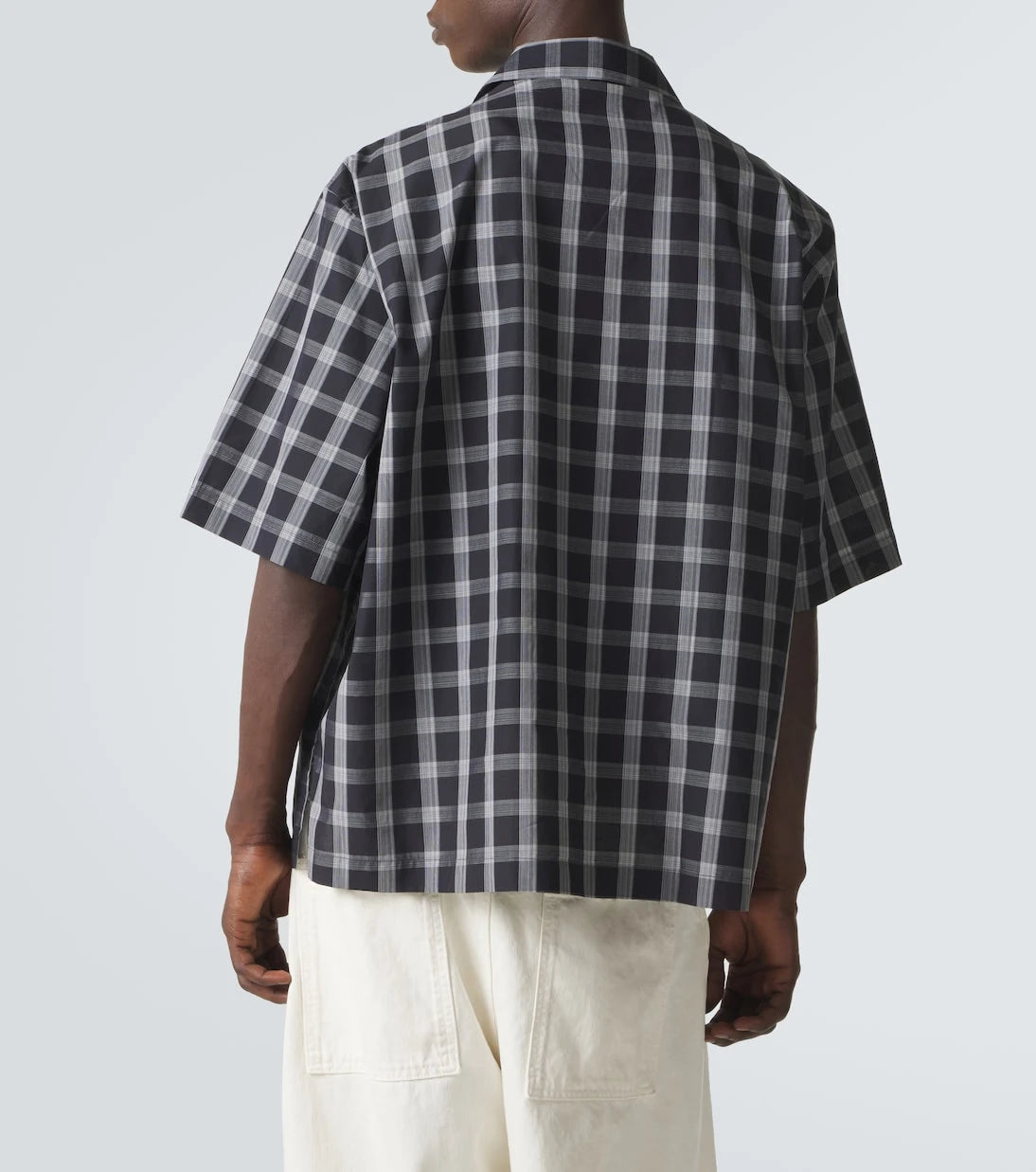 Studio Nicholson - Kline checked cotton bowling shirt