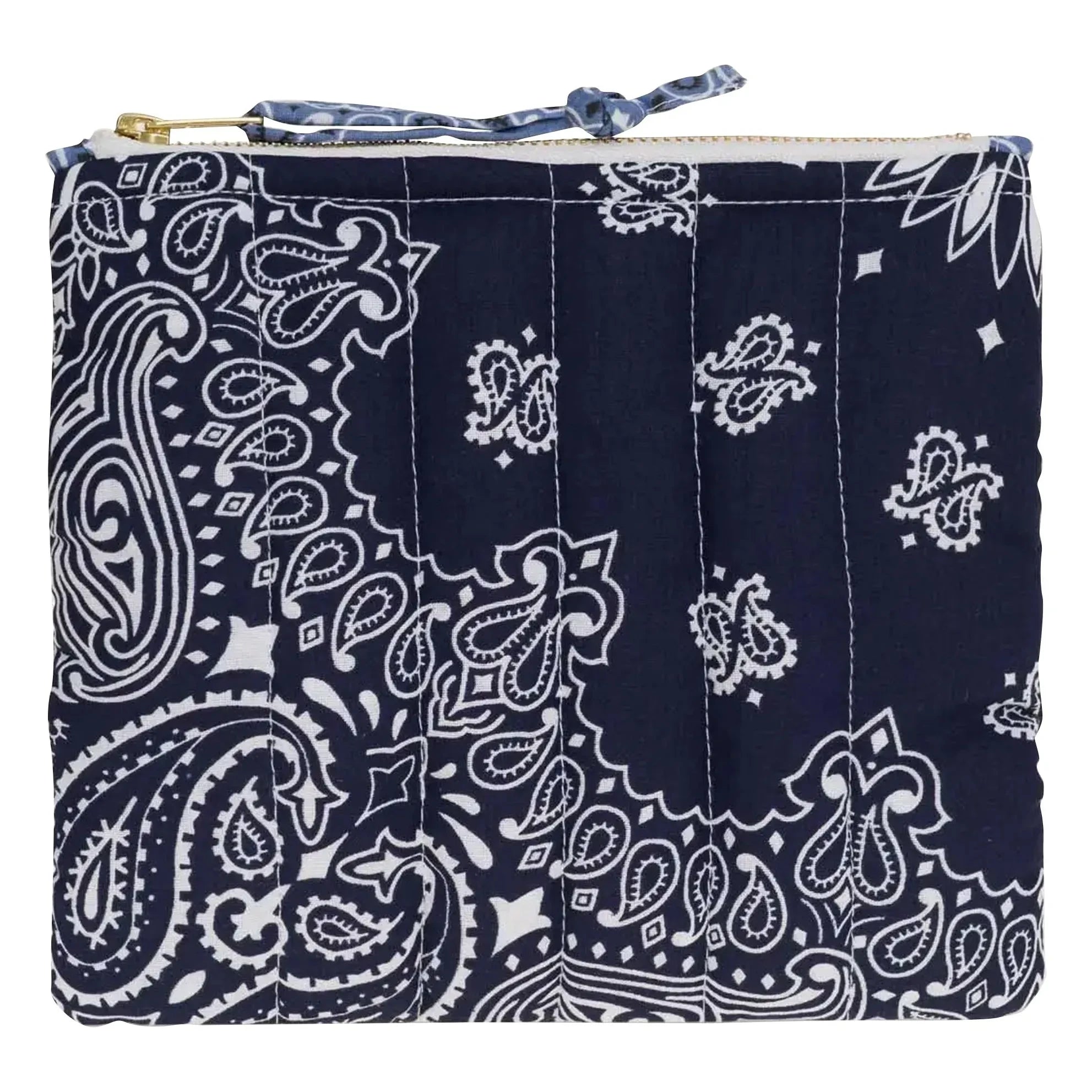 Call it by your name - Mini Zipped Pocket Quilted Heart | Navy blue