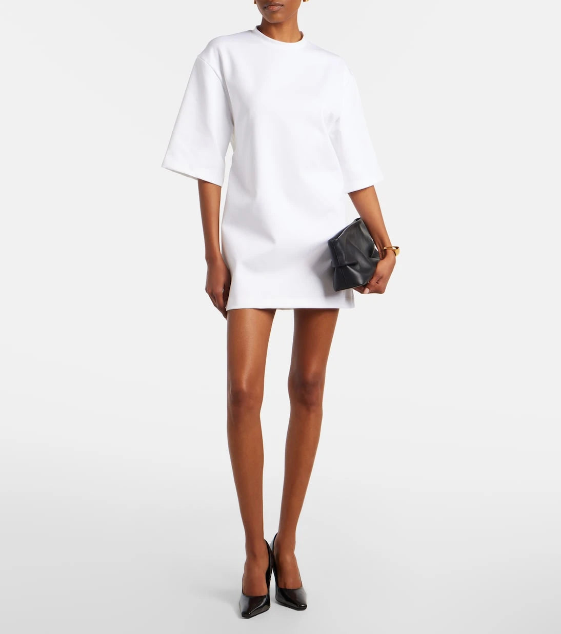 Wardrobe.NYC - Open-back cotton-blend jersey minidress