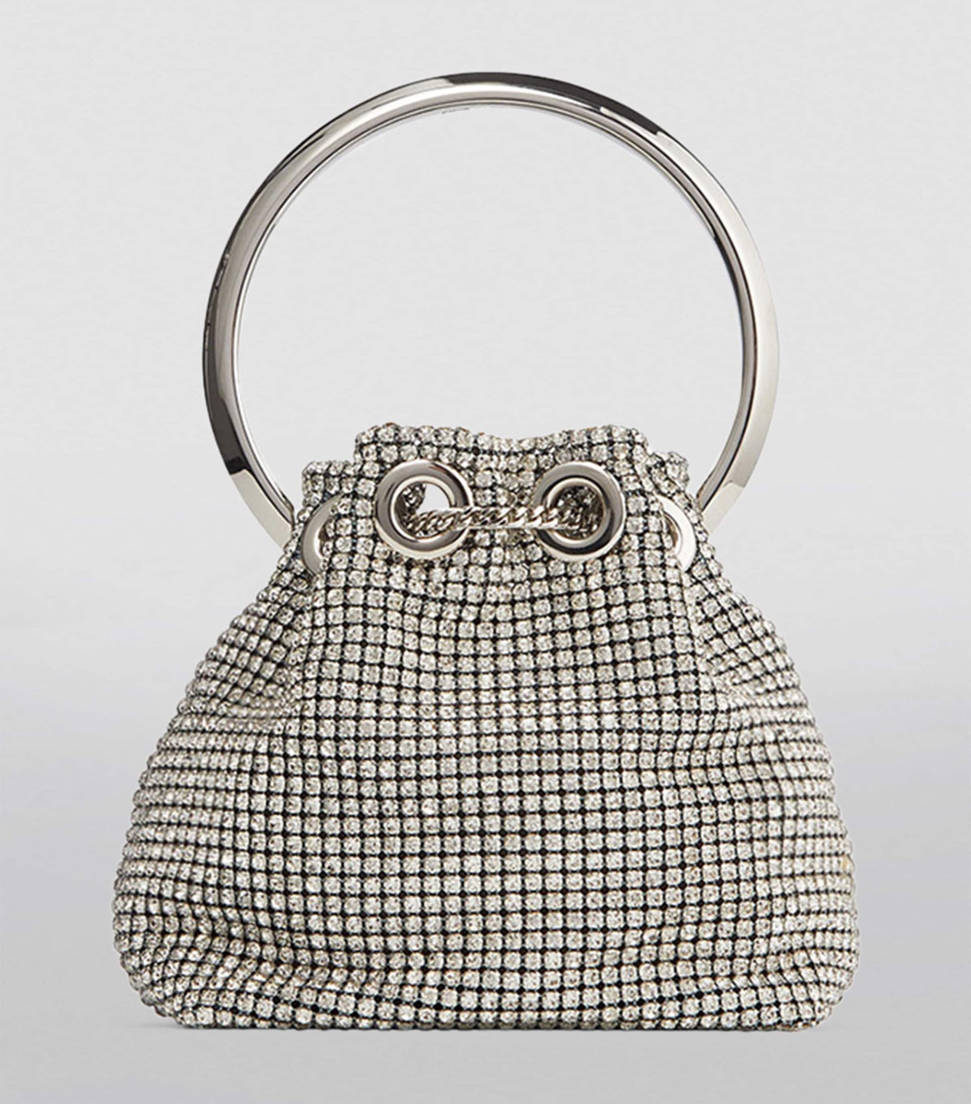 Silver Micro Bon Bon Top-Handle Bag