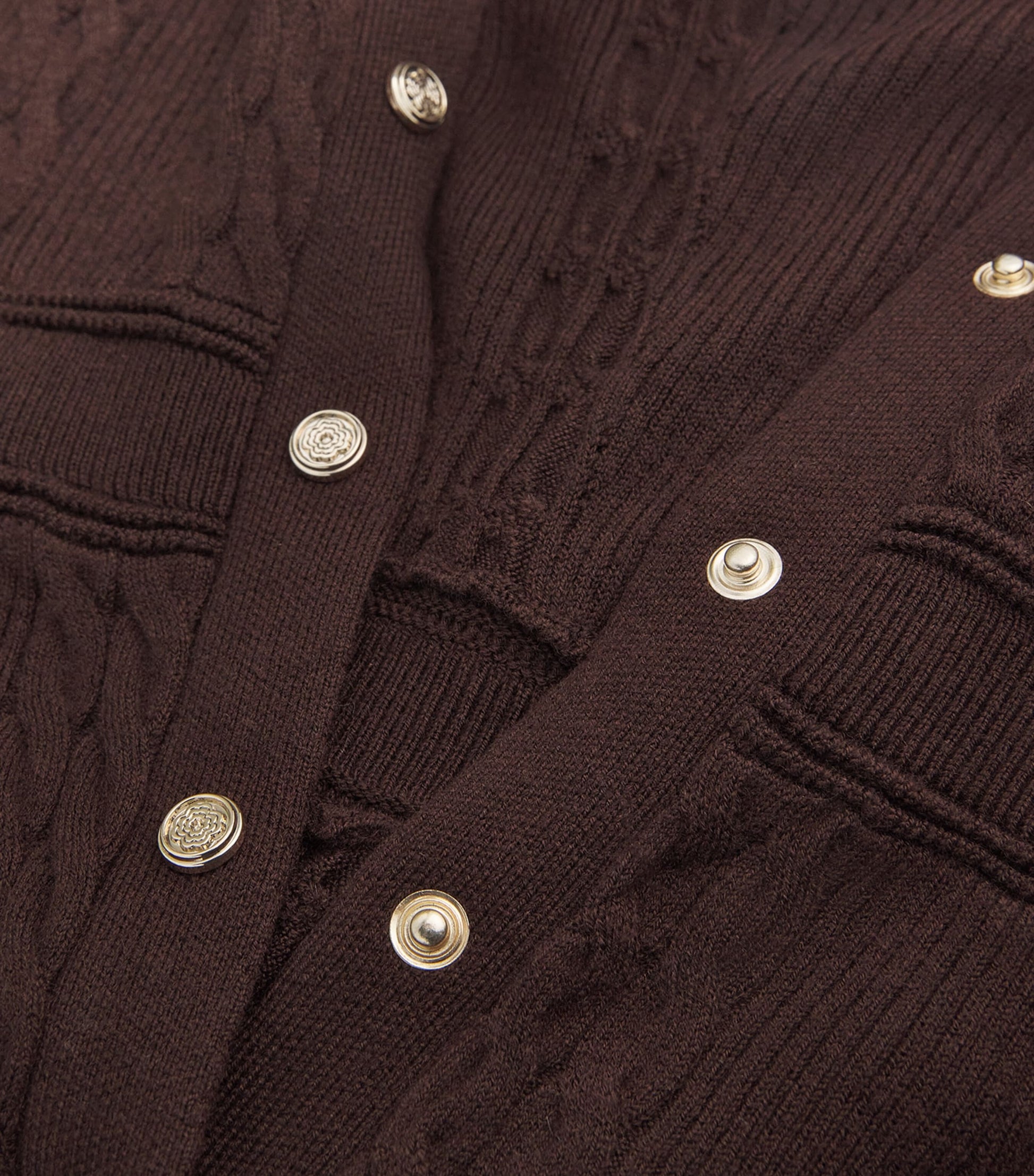 Cable Knit Maxi Dress BROWN