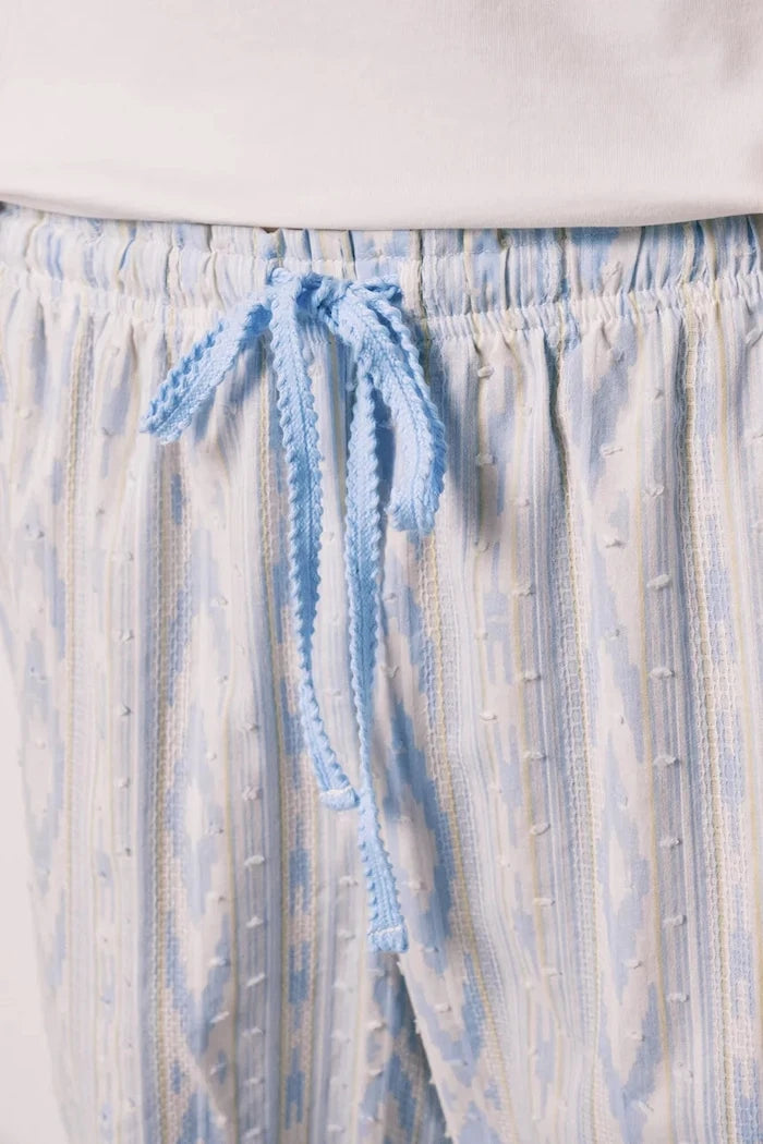 women'secret pamuklu elastanlı iki parçalı kadın pijama takımı