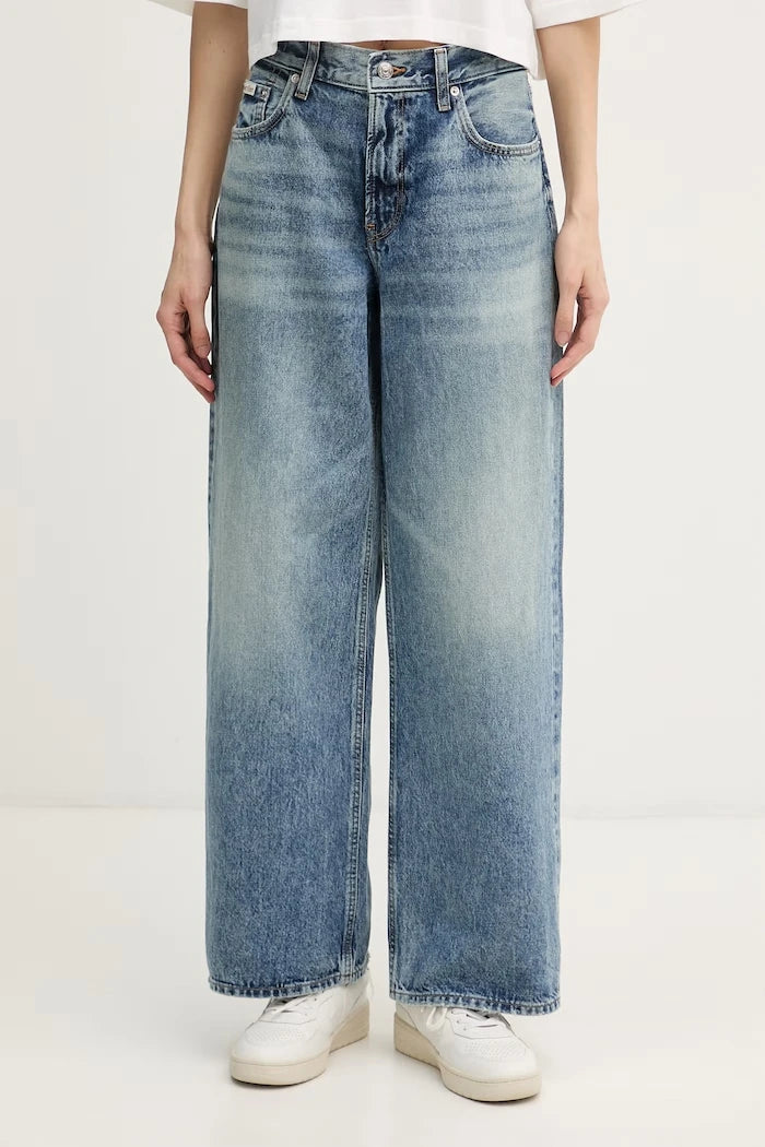 Calvin Klein Jeans дънки стрейт дамски