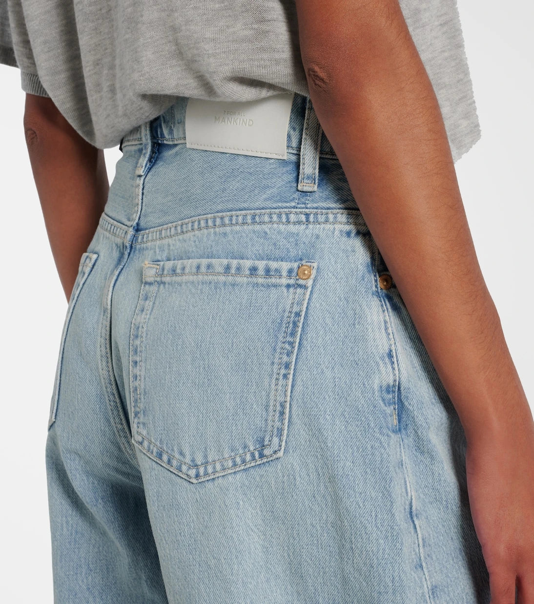 7 For All Mankind - Twisted Bonnie mid-rise barrel jeans