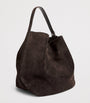 Toteme Brown Suede Belted Tote Bag
