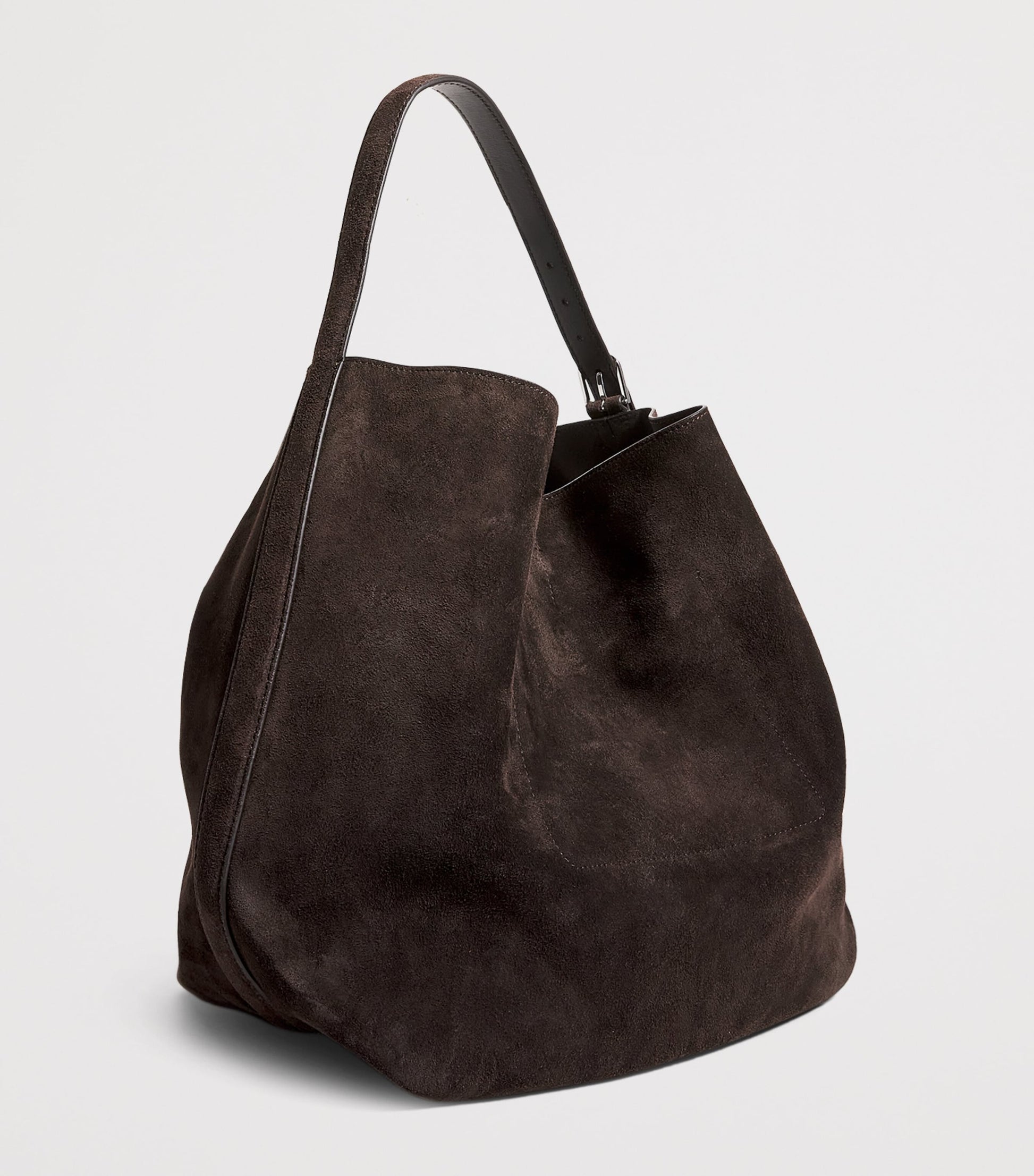 Toteme Brown Suede Belted Tote Bag