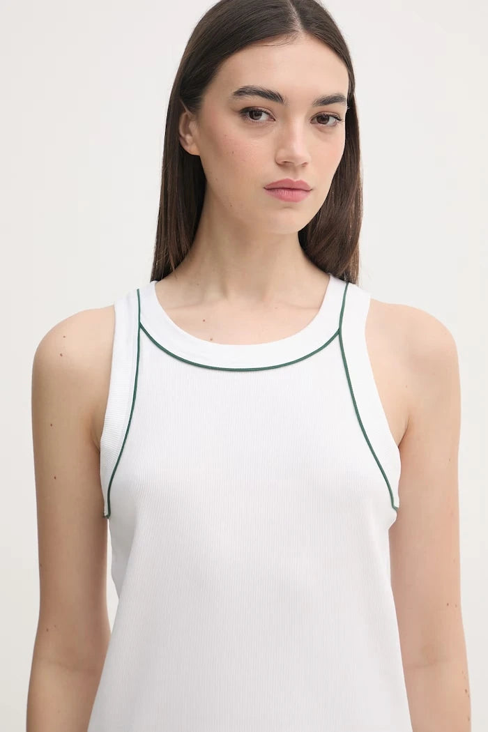 Lacoste kadın pamuklu elastanlı iki parçalı pijama