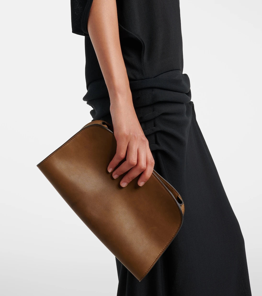 The Row - Peggy leather clutch