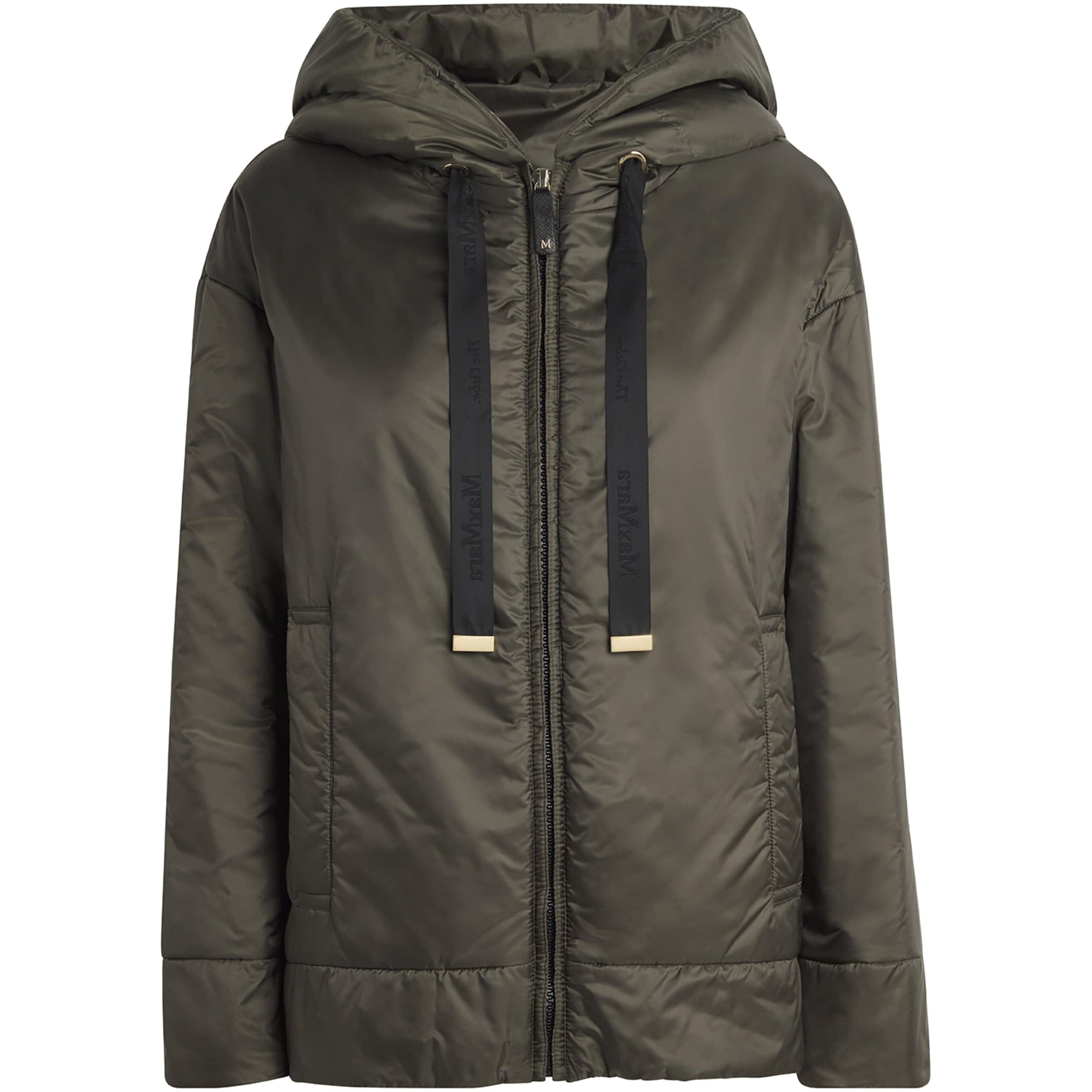Max Mara Green The Cube Hooded Puffer Jacket