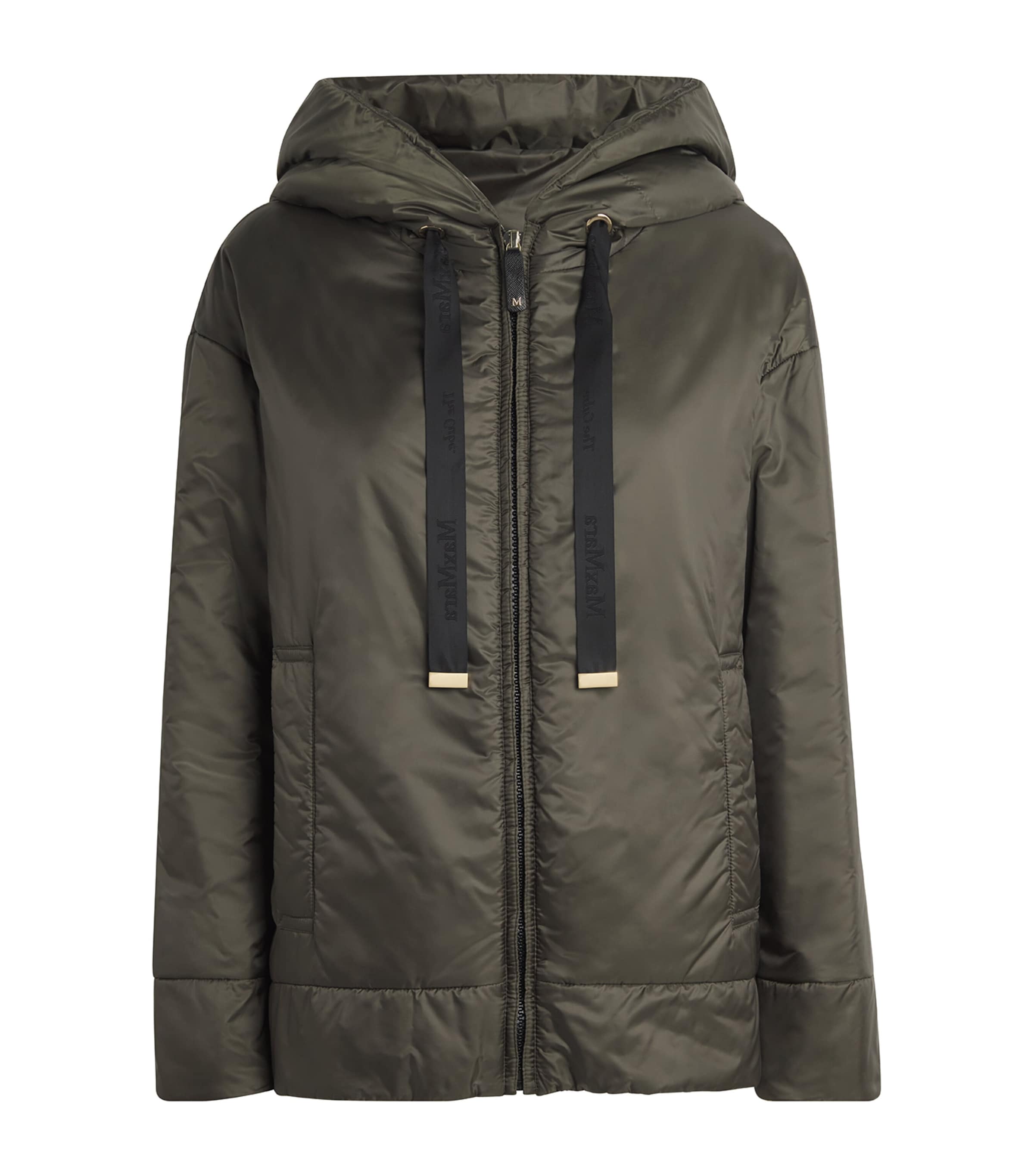 Max Mara Green The Cube Hooded Puffer Jacket