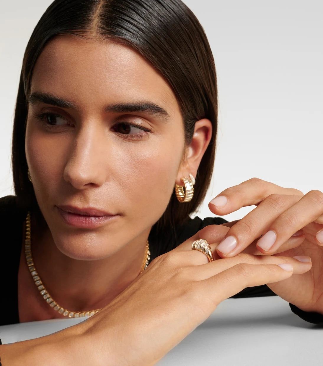Anita Ko - Zoe 18kt gold ring with diamonds