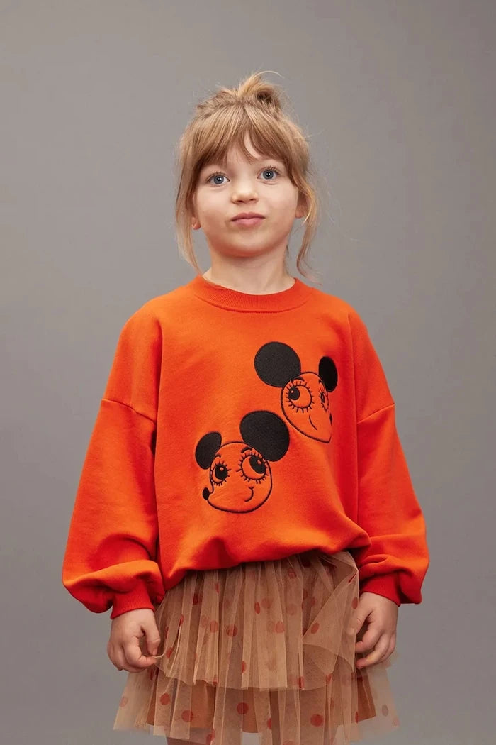 Mini Rodini Ritzratz Çocuk Pamuklu Sweatshirt