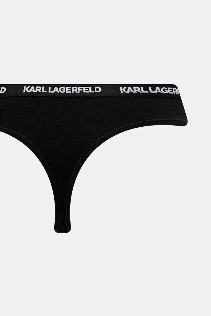 Karl Lagerfeld kadın pamuklu tanga 3'lü set