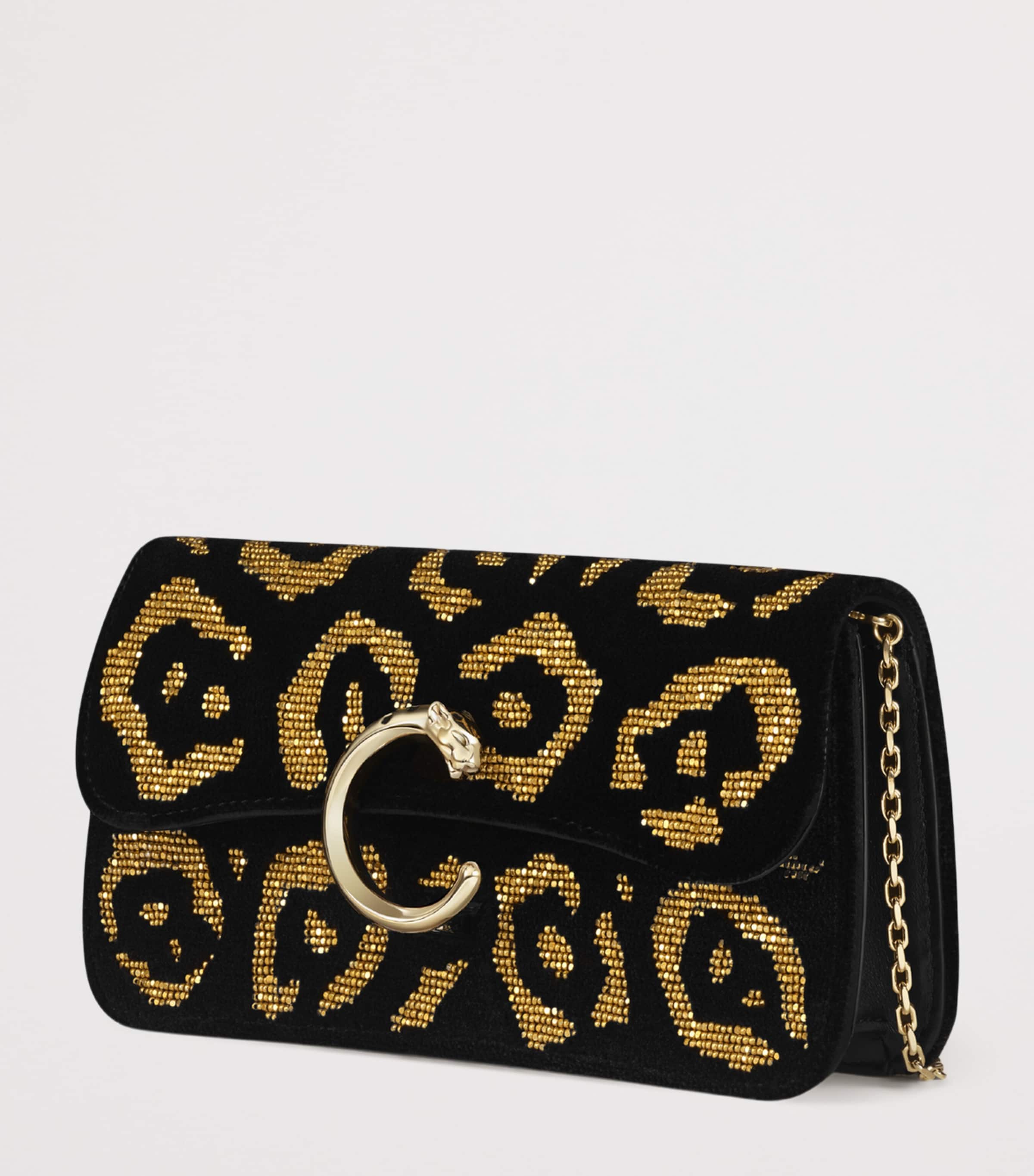 Mini Beaded Panthère de Cartier Shoulder Bag