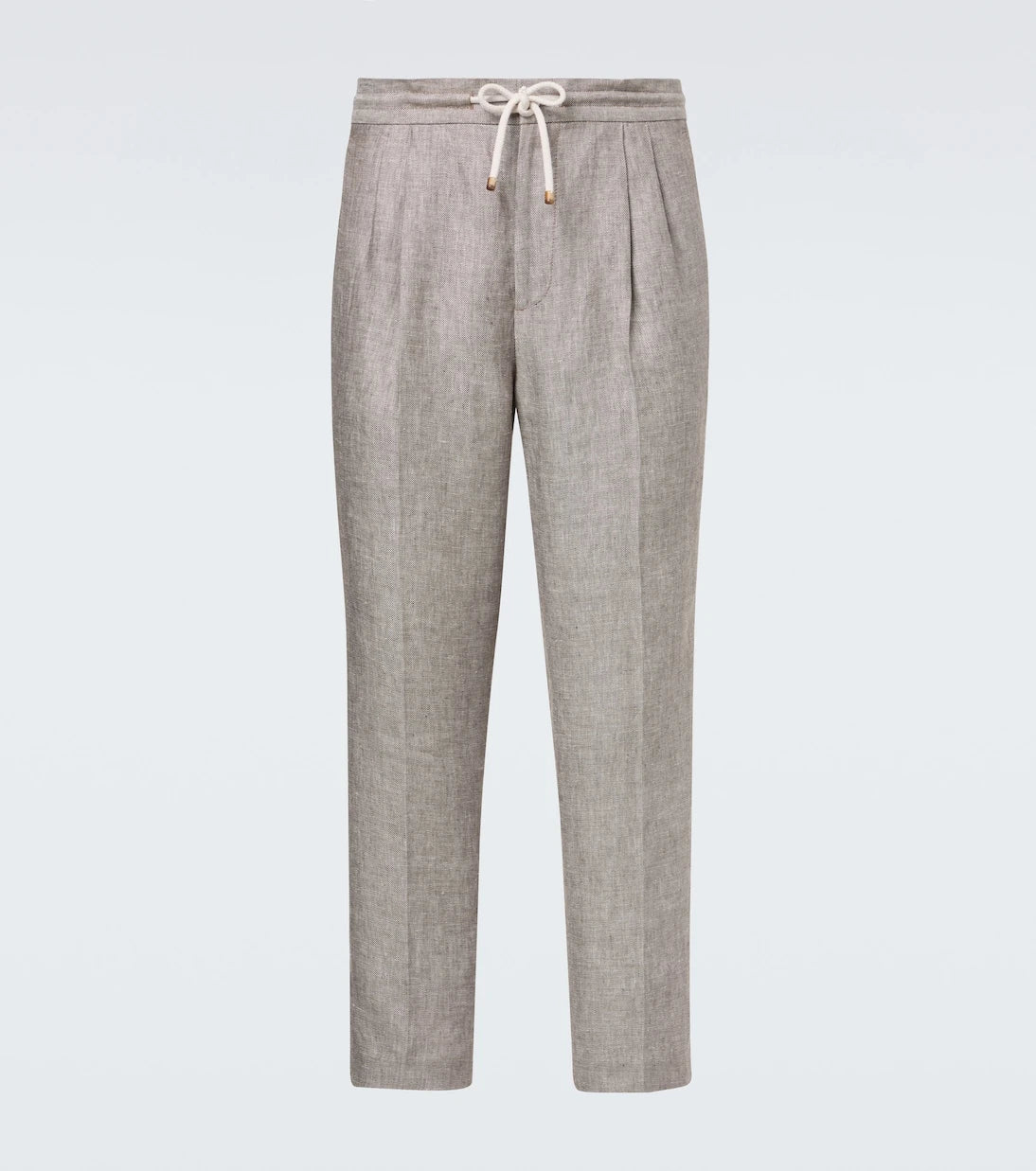 Brunello Cucinelli - Hemp and linen tapered pants