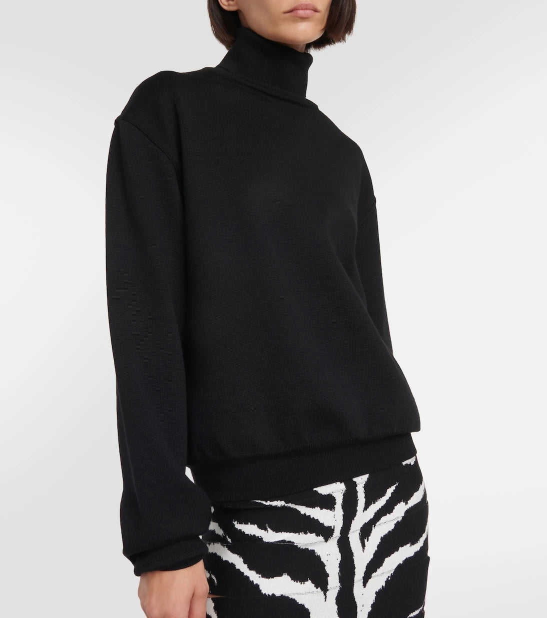 Alaïa - Wool-blend turtleneck sweater